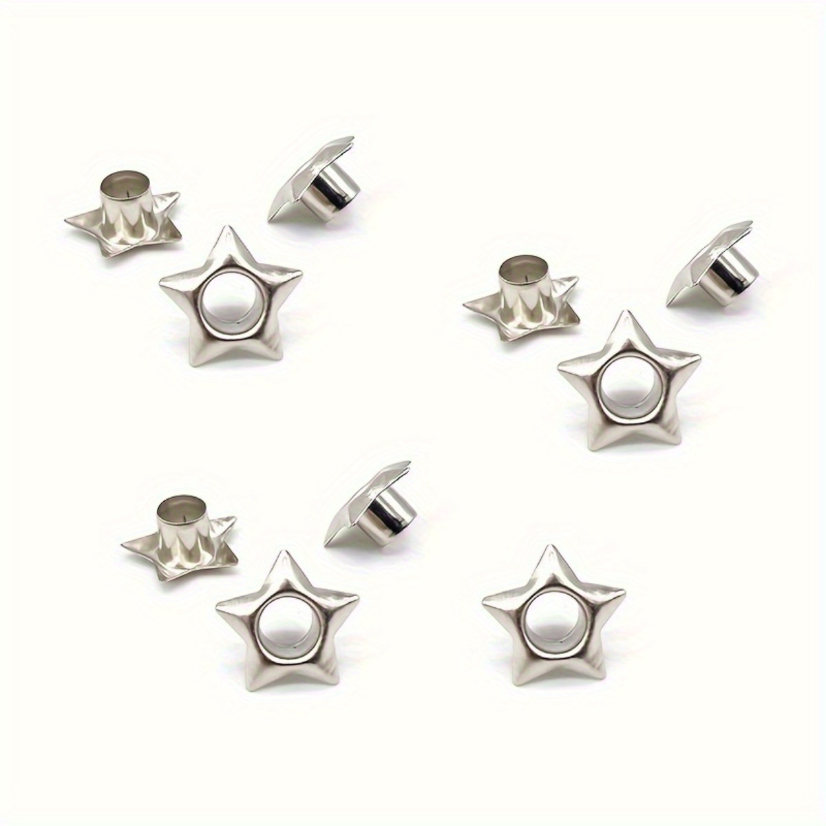 Leatherwork Eyelets - 20PCS Occhielli a forma di stella