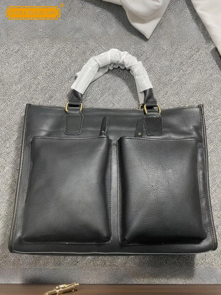 Leather Work Bag Mens - Borsa da Lavoro Vintage in Pelle