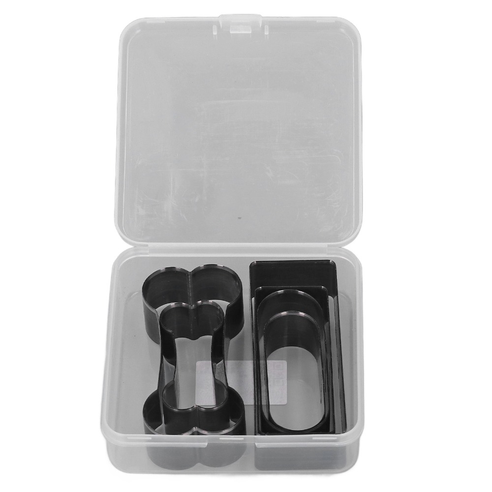 Leatherwork Punching Tool - Set di fustelle rettangolari in pelle,