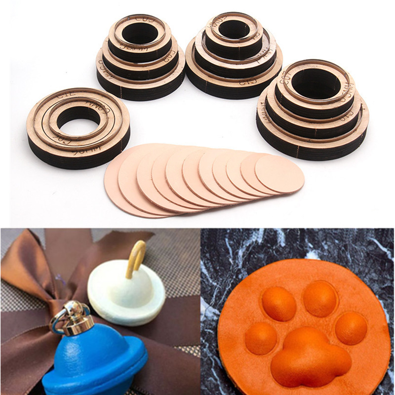 Leatherwork Templates - 1 pz taglio rotondo in pelle