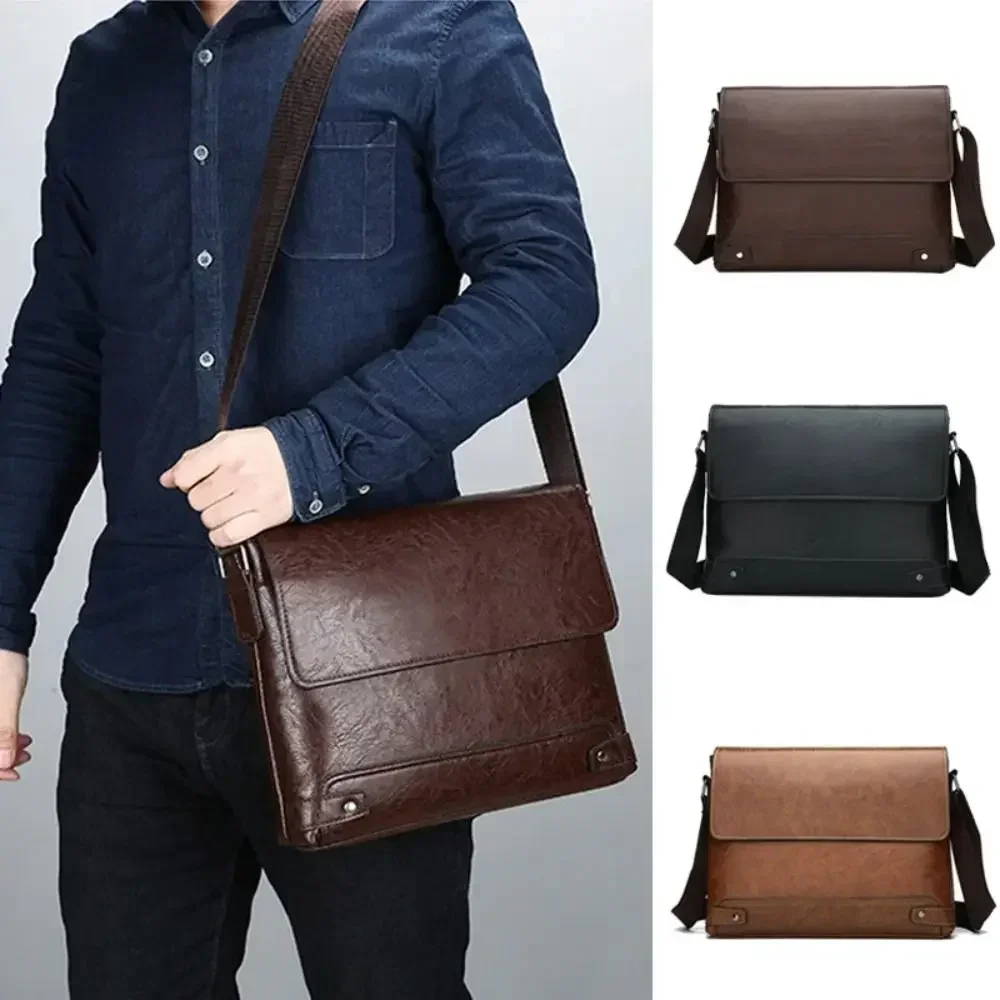 Leather Work Bag Mens - Valigetta da uomo in pelle PU