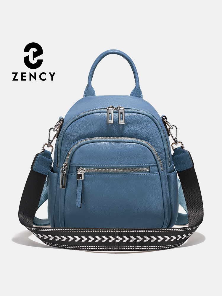 Leather Work Womens Backpack - Zency Zaino piccolo in vera pelle