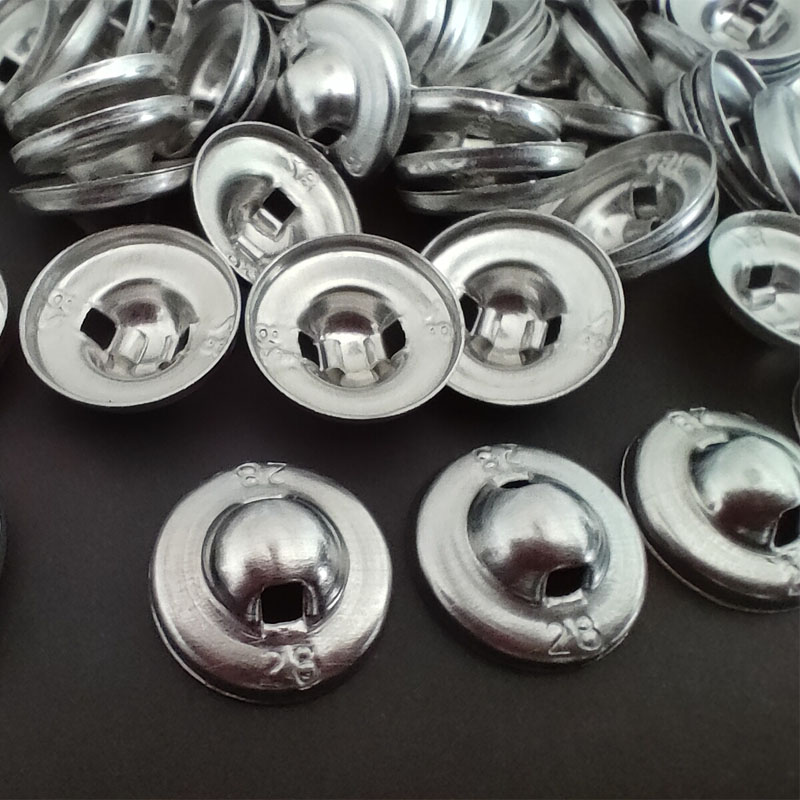 Leatherwork Eyelets - 500 Pezzi Bottoni in Metallo Rivestiti