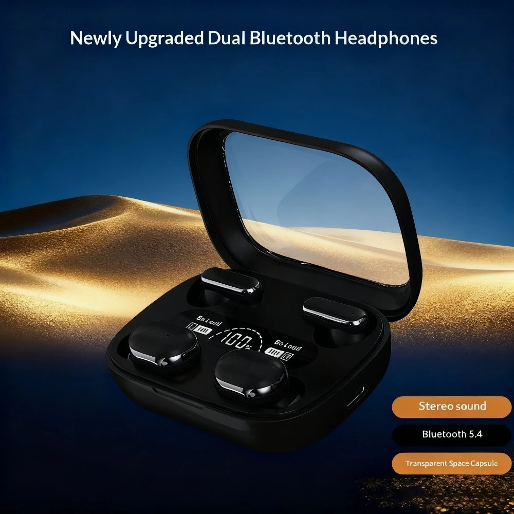 Leatherworking Leveling - Auricolari Wireless con Cancellazione del Rumore,