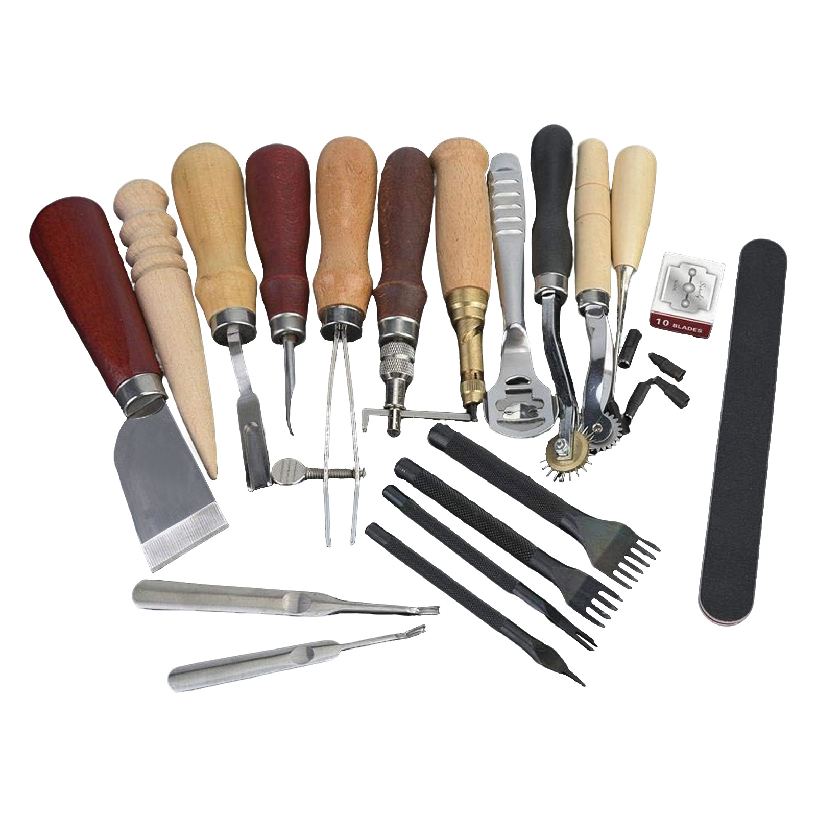 Leatherwork Punching Tool - Set di Utensili per Lavorazione Pelle,