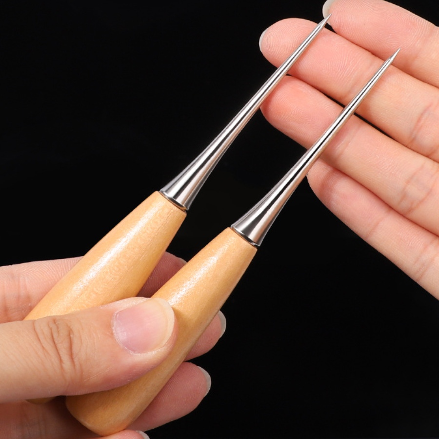 Leatherwork Punching Tool - 2 Pezzi Punzone per Cuciture a