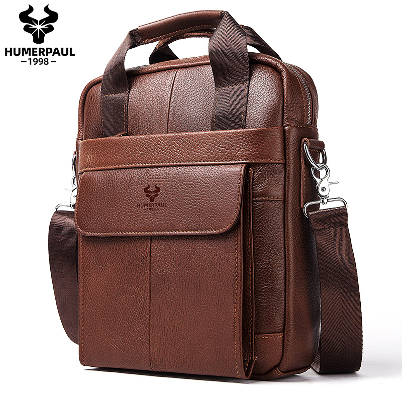 Leather Work Bag Mens - Borse da uomo in vera pelle