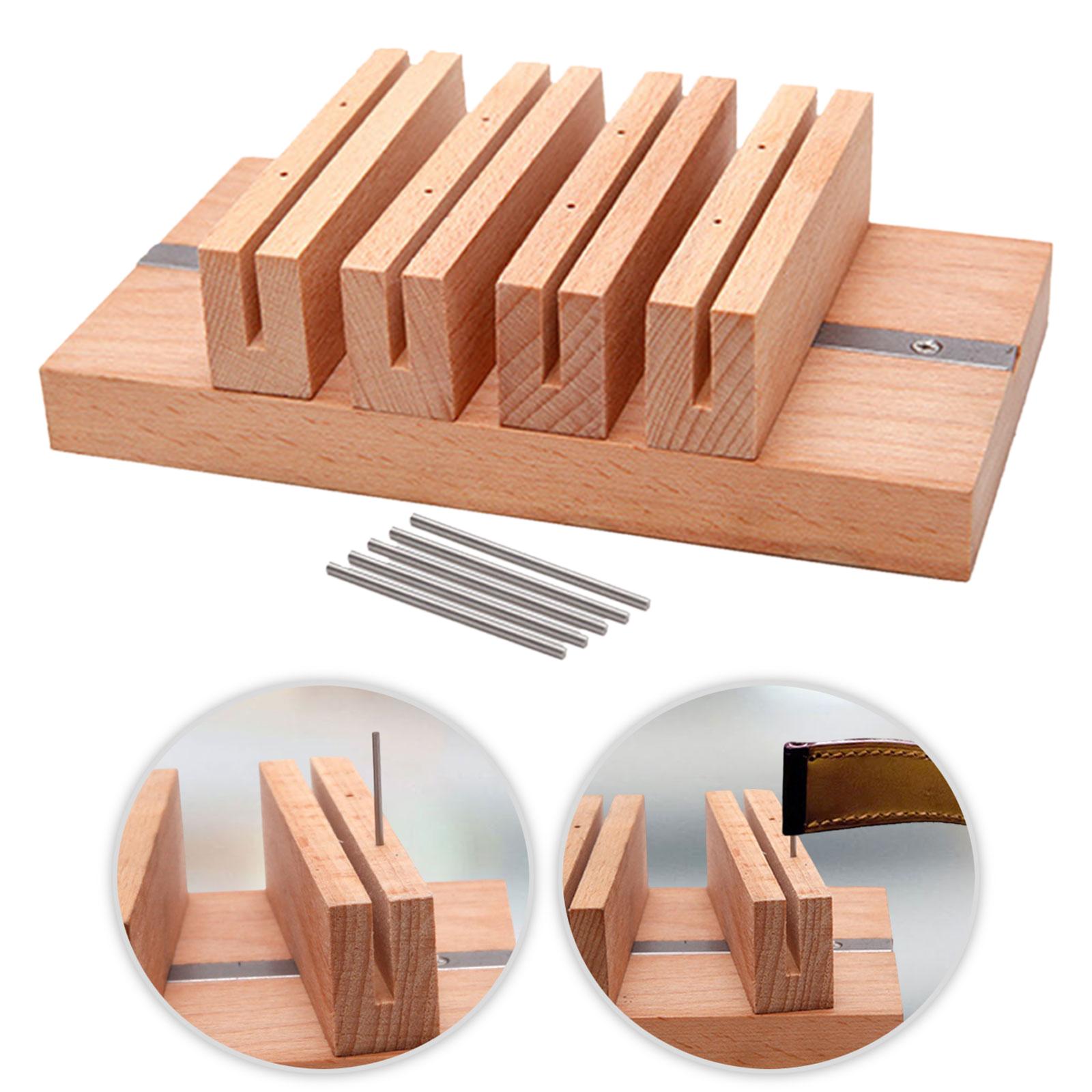 Leatherwork Hobby - Supporto Compatto in Legno per Asciugatura