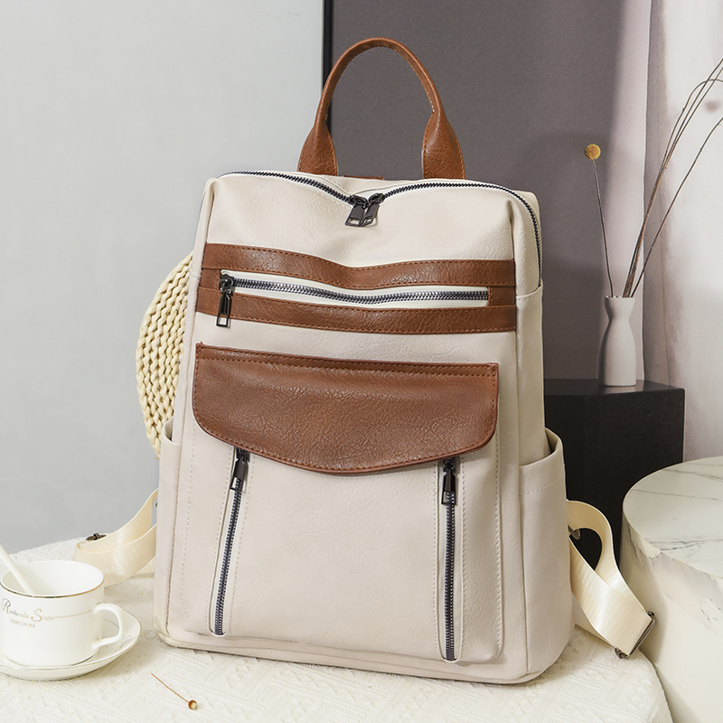 Zaino in PU per laptop in pell - Leather Work Womens Backpack recensione e prezzo