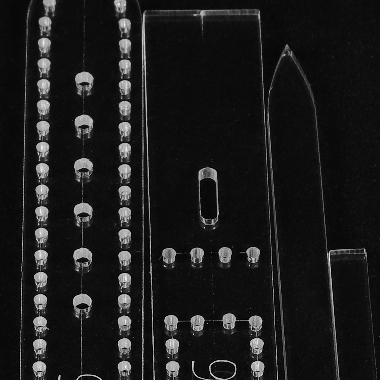8 Pezzi di Stencil in Acrilico - Leatherwork Templates recensione e prezzo