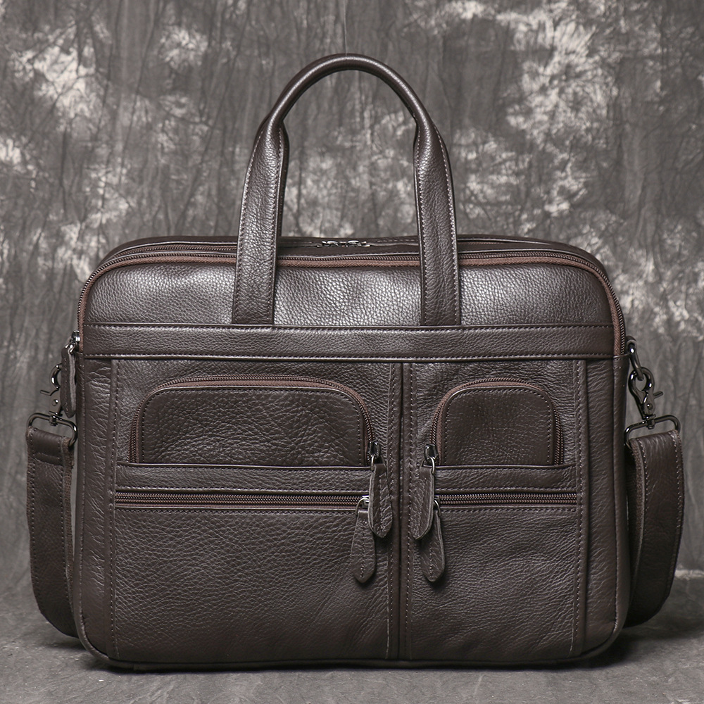Borsa da Lavoro in Vera Pelle  - Leather Work Bag Mens recensione e prezzo