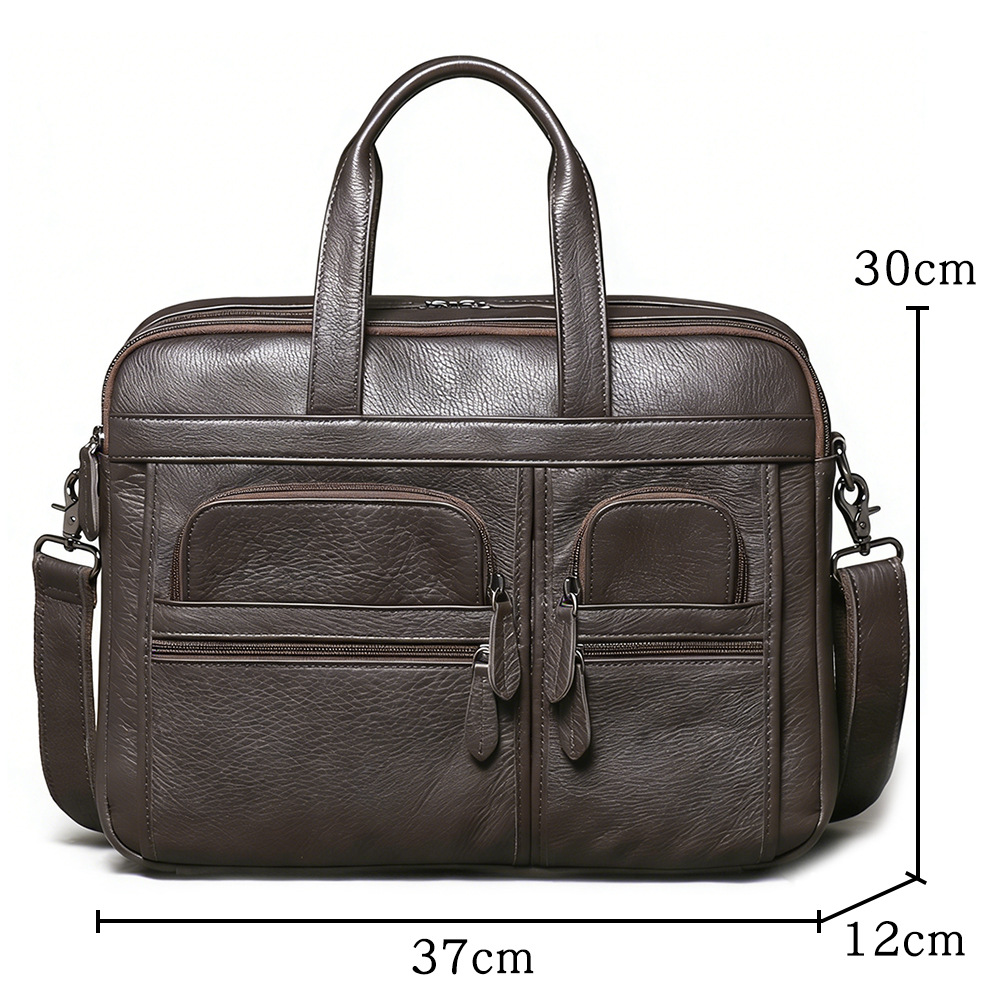Borsa da Lavoro in Vera Pelle  - Leather Work Bag Mens recensione e prezzo