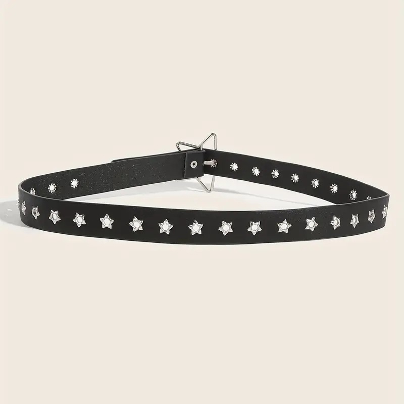 Cintura Y2K Punk Star con occh - Leatherwork Eyelets recensione e prezzo