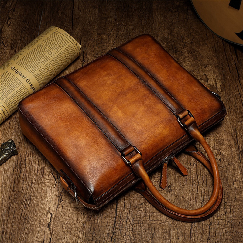 Borsa da lavoro in pelle di al - Leather Work Bag Mens recensione e prezzo