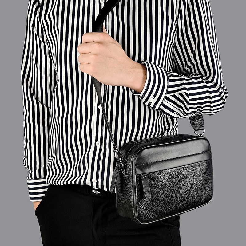 Borsa a Tracolla da Uomo in Ve - Leather Work Bag Mens recensione e prezzo