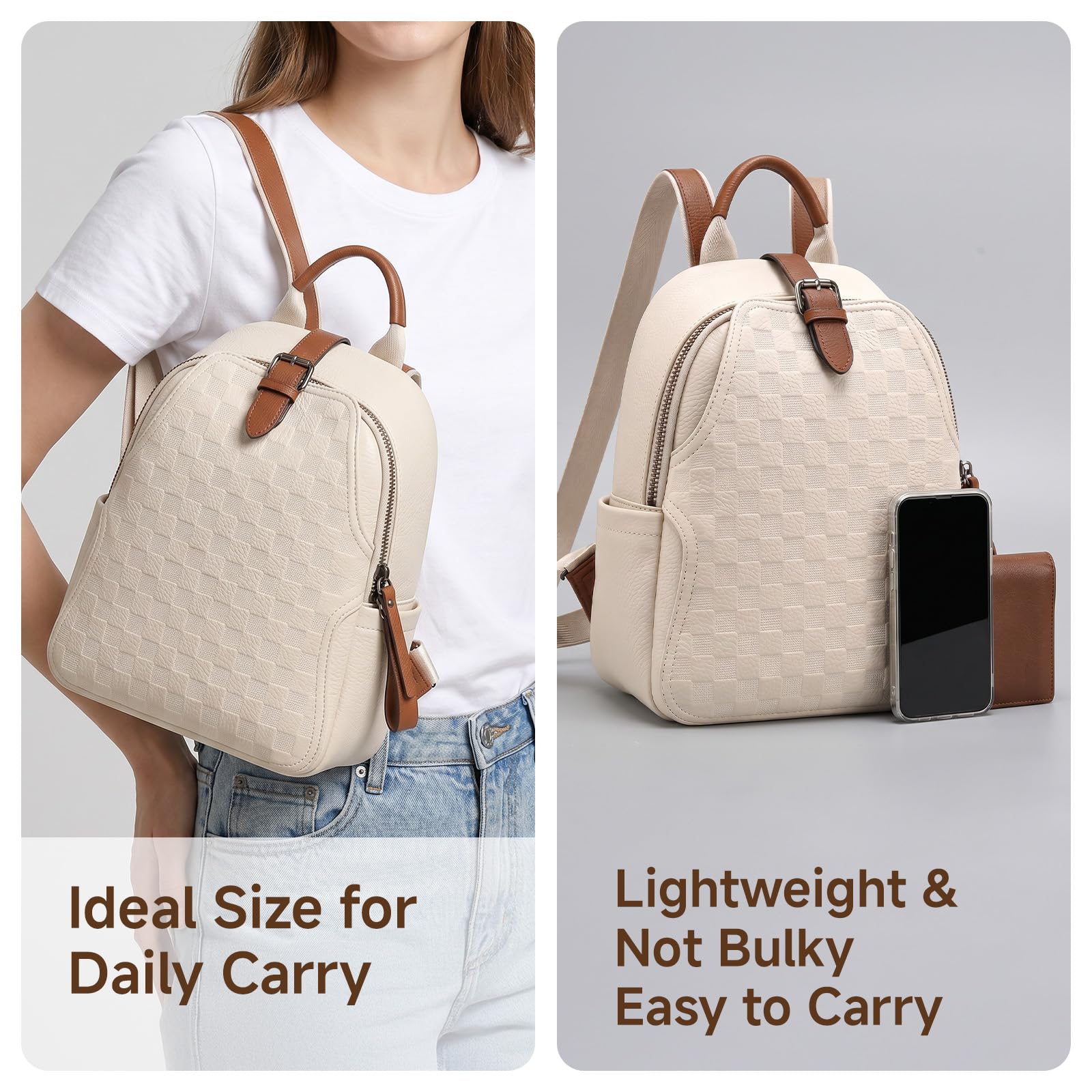 Zaino da donna in pelle PU con - Leather Work Womens Backpack recensione e prezzo