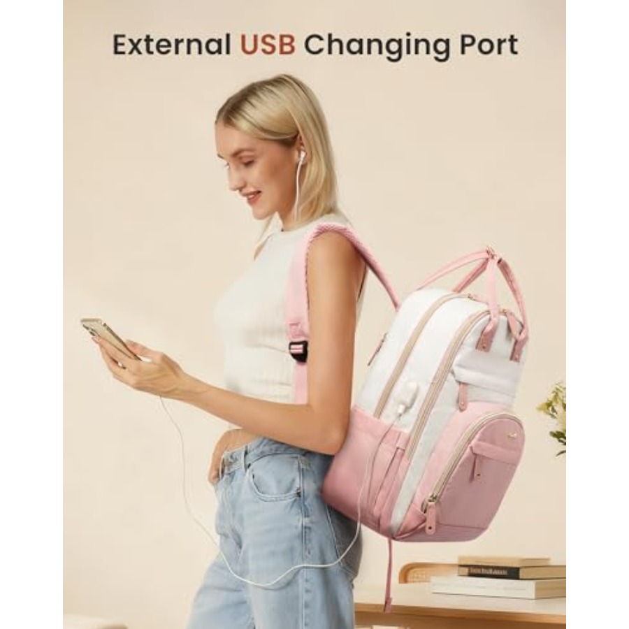 Zaino da donna, Zaino per lapt - Leather Work Womens Backpack recensione e prezzo