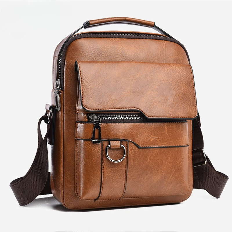 Borsa a Tracolla da Uomo alla  - Leather Work Bag Mens recensione e prezzo