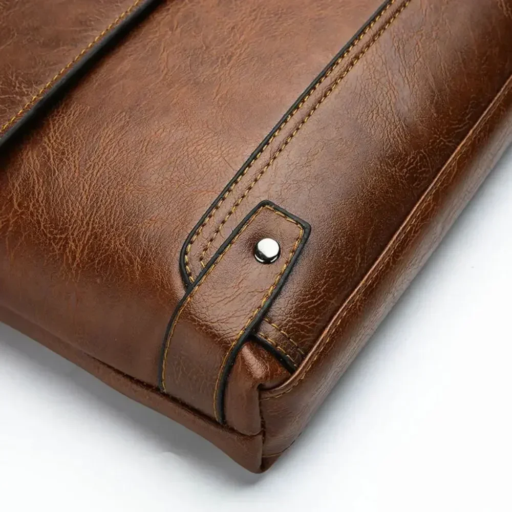Valigetta da uomo in pelle PU  - Leather Work Bag Mens recensione e prezzo