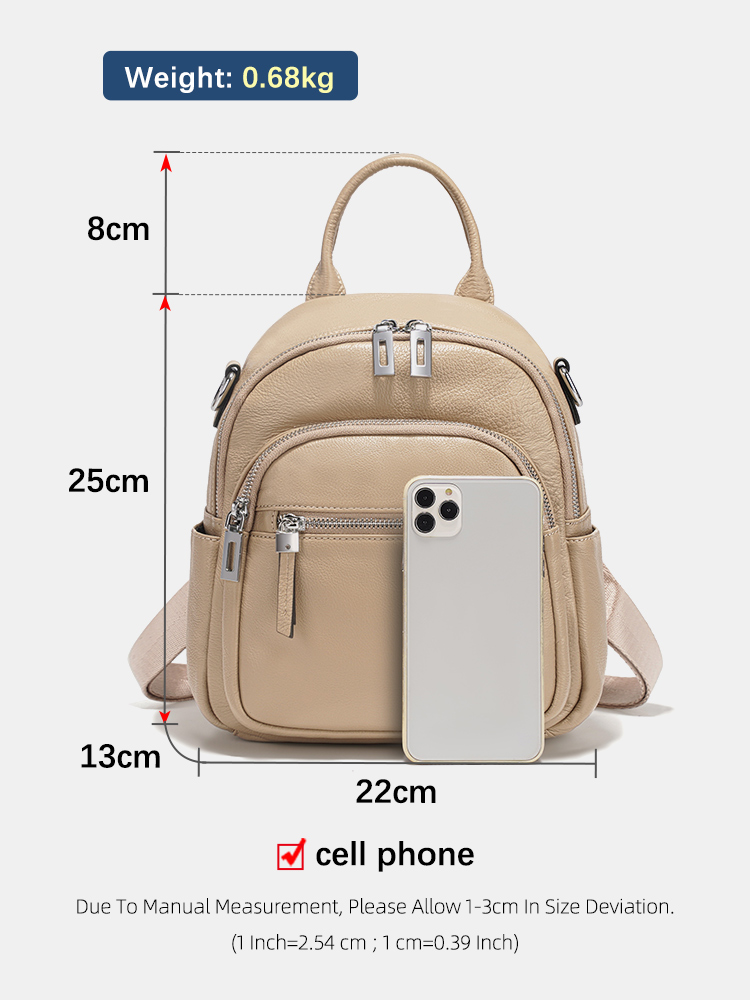 Zency Zaino piccolo in vera pe - Leather Work Womens Backpack recensione e prezzo