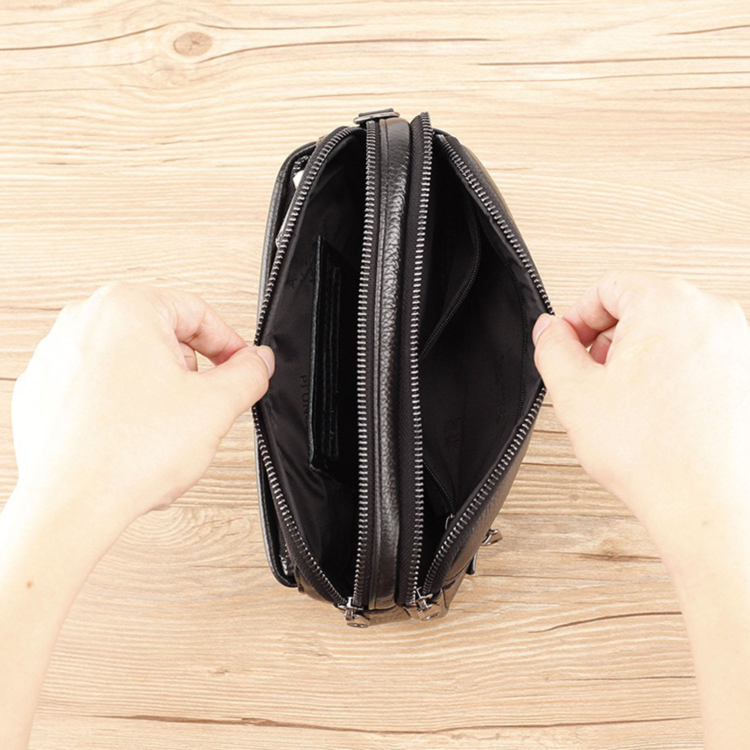Borsa a Mano da Uomo in Vera P - Leather Work Bag Mens recensione e prezzo