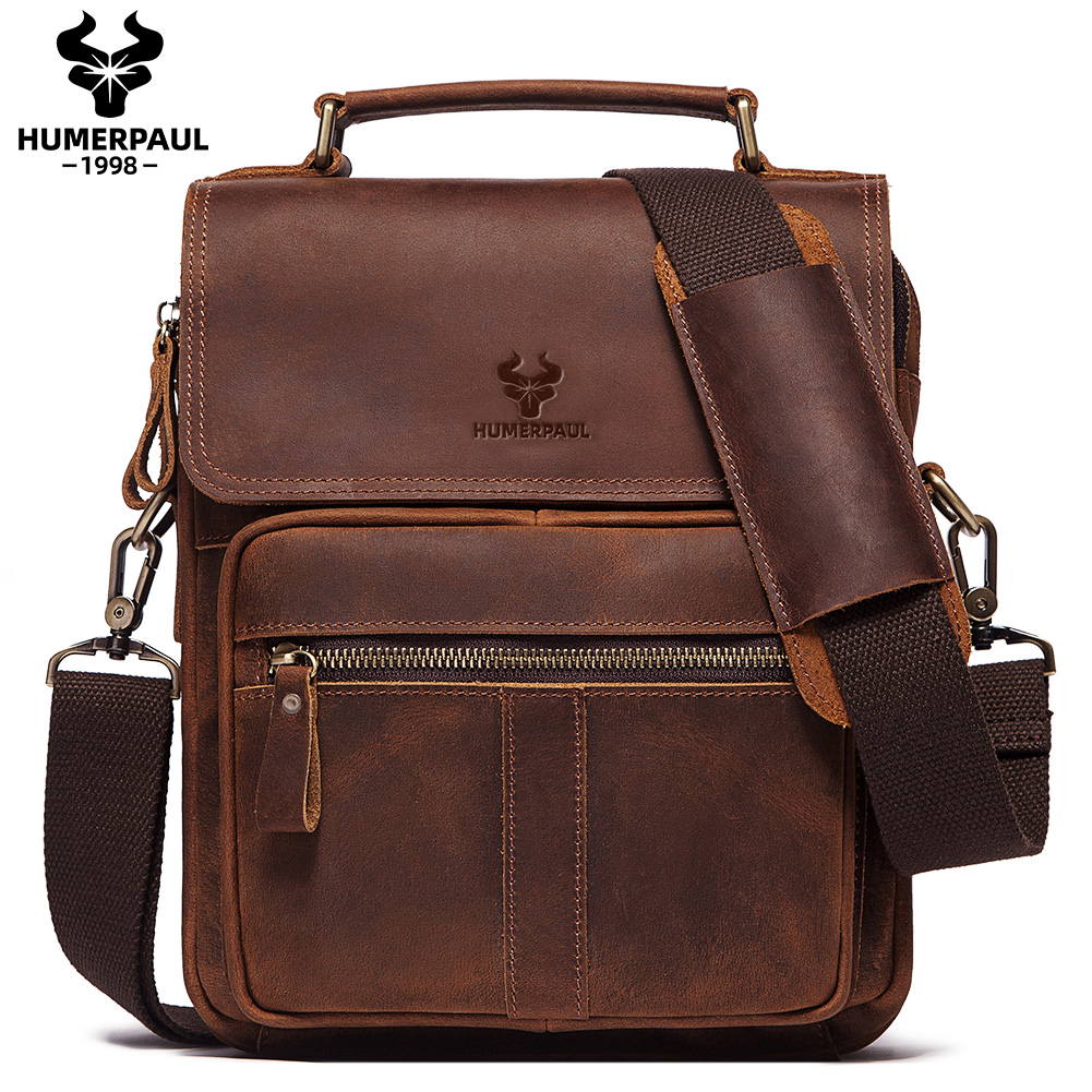 HUMERPAUL Borsa a tracolla da  - Leather Work Bag Mens recensione e prezzo