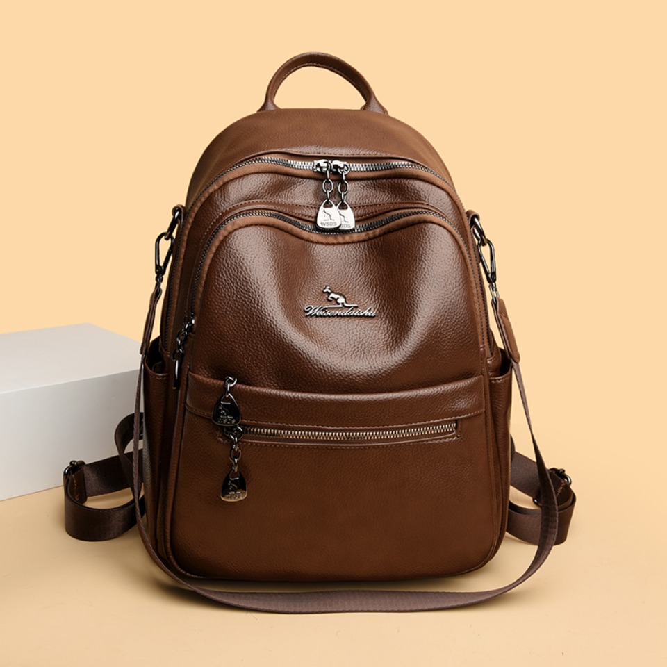Zaino con texture in pelle mar - Leather Work Womens Backpack recensione e prezzo