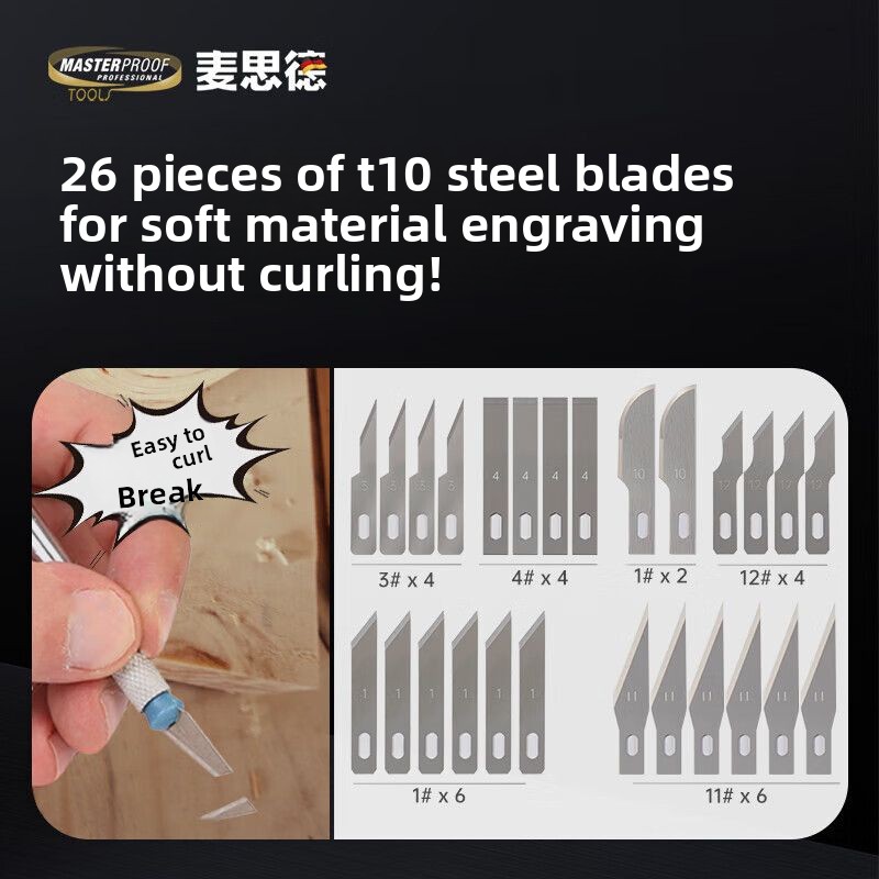 Set di 23/32 coltelli Exacto,  - Leatherwork Hobby recensione e prezzo