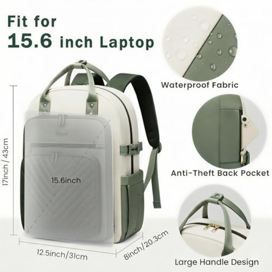 Zaino per Laptop da Donna, Res - Leather Work Womens Backpack recensione e prezzo
