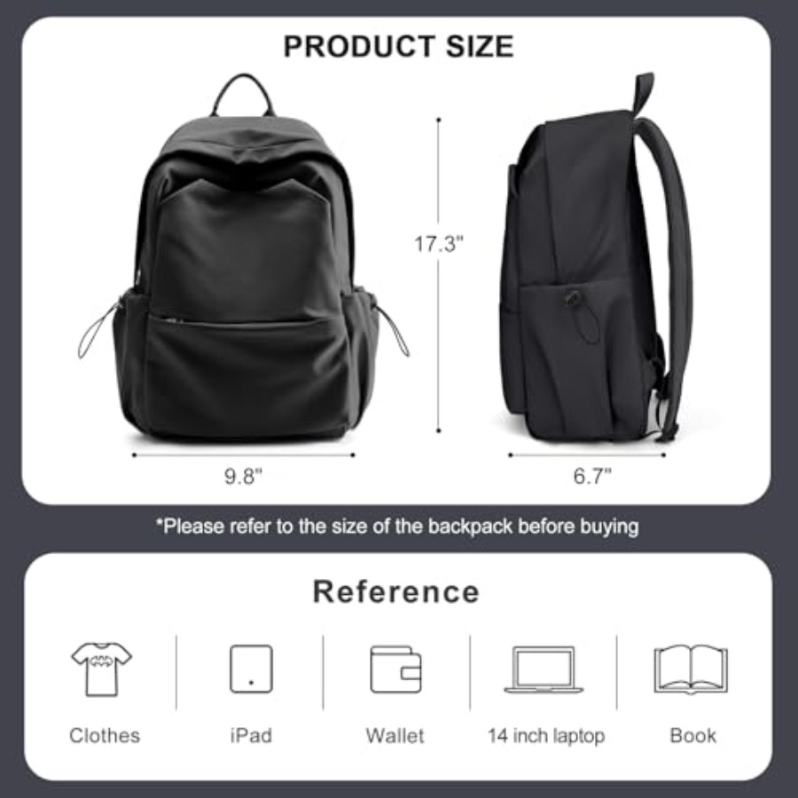 Zaino nero da donna, piccolo z - Leather Work Womens Backpack recensione e prezzo